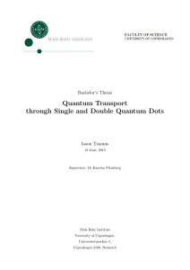 Quantum Transport through Single and Double Quantum Dots