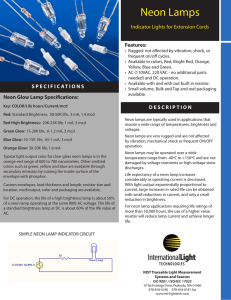 Neon Lamps - International Light Technologies