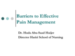 Barriers to Effective Pain Management