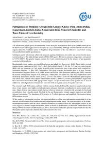 Petrogenesis of Oxidized Arfvedsonite Granite Gneiss from Dimra