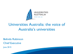 the voice of Australia`s universities