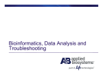 Bioinformatics, Data Analysis and Troubleshooting