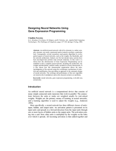 Designing Neural Networks Using Gene Expression Programming