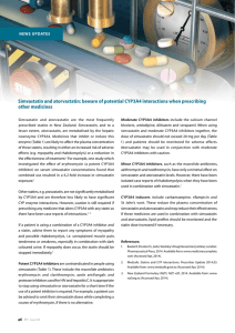 Simvastatin and atorvastatin: beware of potential CYP3A4