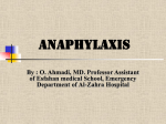 Anaphylaxis - Science Mission