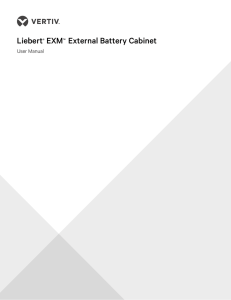 Liebert® EXM™ External Battery Cabinet