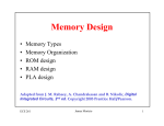 Memory Design