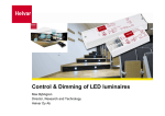 Control and Dimming of LED luminaires