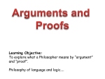 lesson on logic and arguments