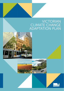 Victorian climate change adaptation plan