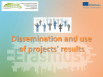 Dissemination and use of projects` results