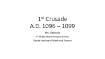 1st Crusades