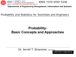 Probability - Basic Concepts and Approaches