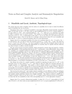 Notes on Real and Complex Analytic and Semianalytic Singularities
