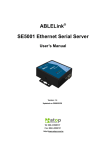 ABLELINK Serial Server SE5001 User Manual V1.3