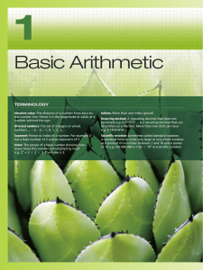 Basic Arithmetic - myresearchunderwood