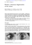 Primary calcareous degeneration of the cornea