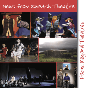 News from Swedish Theatre Focus: Regional Theatres