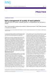 Early management of acutely ill ward patients