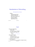 Networking Basics - Undergraduate Research in Consumer