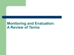 A Review of Terms - MEASURE Evaluation