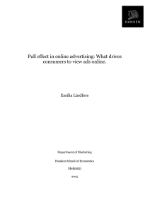 Pull effect in online advertising: What drives consumers to view ads