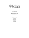 The Role of Marketing - Kellogg School of Management