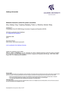 Selective harmonic control for power converters - VBN