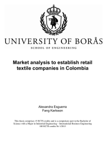 Market analysis to establish retail textile companies in