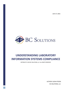Understanding Laboratory Information Systems