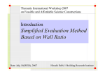 Introduction of Simplified Evaluation Method Based on Wall Ratio