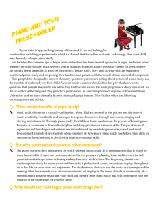 Piano and your preschooler