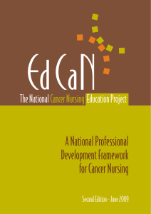 National Professional Development Framework for Cancer Nursing