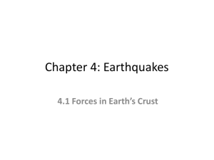 Chapter 4: Earthquakes