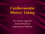 Cardiovascular History Taking