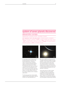 system of seven planets discovered