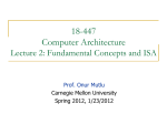 microarchitecture - CMU/ECE - Carnegie Mellon University
