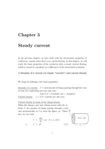 Chapter 3 Steady current