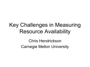 Key Challenges in Measuring Resource Availability