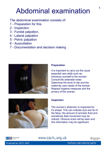 Abdominal examination