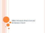 DB2 Stored Procedure Introduction Unit objectives