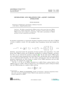 GENERATORS AND RELATIONS FOR n-QUBIT CLIFFORD