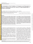 A Comparison of the Oxidation of Clozapine and Olanzapine to