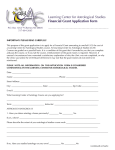 Get application form - Learning Center for Astrological Studies