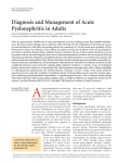 Diagnosis and Management of Acute Pyelonephritis in Adults