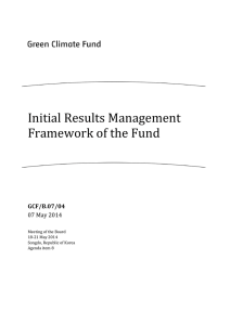 Initial Results Management Framework