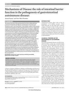 Mechanisms of Disease: the role of intestinal barrier