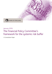 The Financial Policy Committee`s framework for the systemic risk buffer