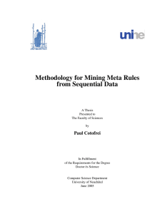 Methodology for Mining Meta Rules from Sequential