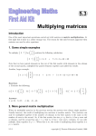 5.3 Multiplying matrices